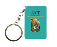 Thumbnail for Antalya Airport (AYT) design on turquoise key chain