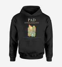 Thumbnail for Paderborn Lippstadt Airport (PAD) design on black hoodie single-side print