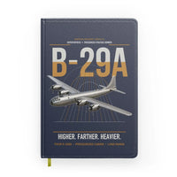 Thumbnail for B-29A Superfortress design on navy blue notebook