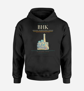 Single-Side Printing — Bukhara International Airport (BHK) Double-Side Hoodie