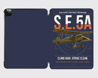 Thumbnail for Royal Aircraft Factory S.E.5a design on navy blue ipad tablet case