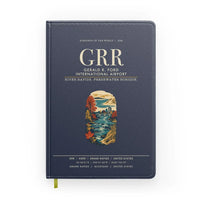Thumbnail for Gerald R. Ford International Airport Grand Rapids (GRR) design on navy blue notebook