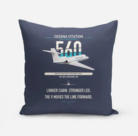 Thumbnail for Cessna Citation 560 - Citation V design on navy blue pillow
