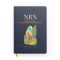 Thumbnail for Weeze Airport (NRN) design on navy blue notebook