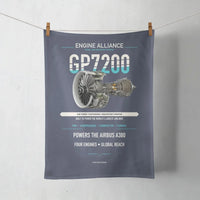 Thumbnail for GP7200 design on navy blue towel