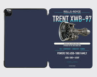 Thumbnail for TRENT XWB-97 design on navy blue ipad tablet case