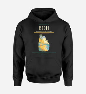 Single-Side Printing — Bournemouth Airport (BOH) Double-Side Hoodie