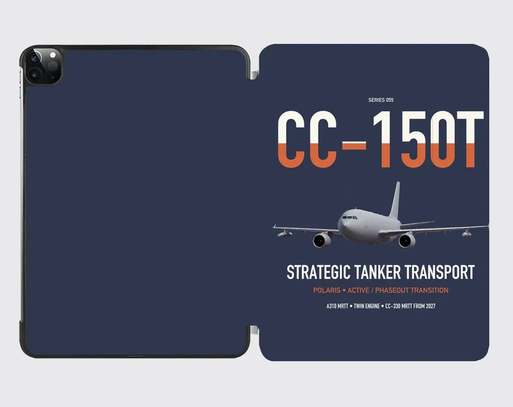 Airbus CC-150T Polaris design on navy blue ipad tablet case