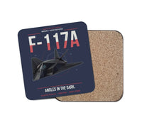 Thumbnail for F-117A Nighthawk design on navy blue 1 piece coaster