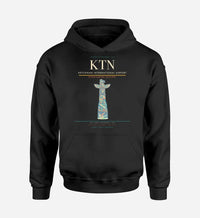Thumbnail for Ketchikan International Airport (KTN) design on black hoodie single-side print