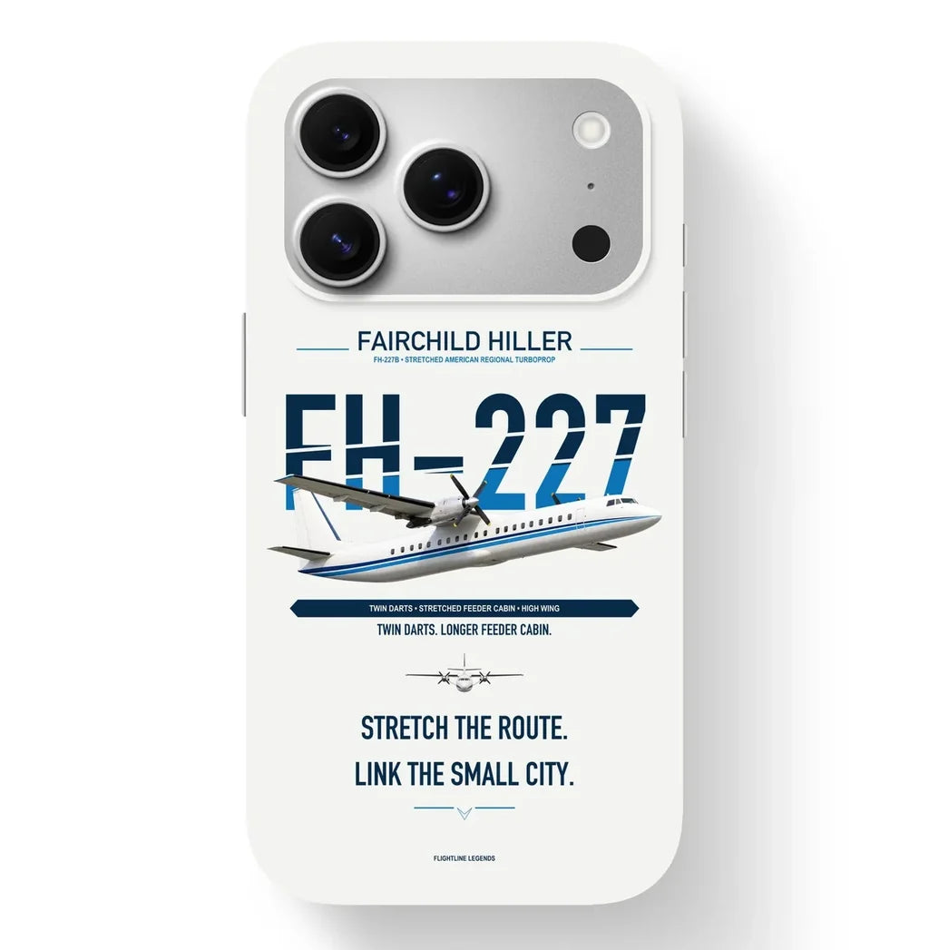 Fairchild Hiller FH-227B Case design on white iphone case