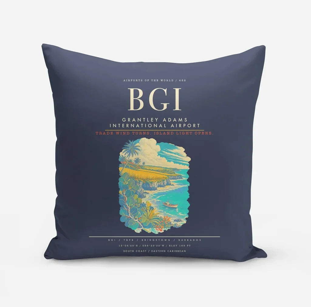 Grantley Adams International Airport BGI - Navy Blue