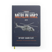 Thumbnail for Leonardo AW101 Merlin HM2 design on navy blue notebook