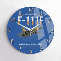 Thumbnail for F-111F Aardvark design on blue no frame wall clock