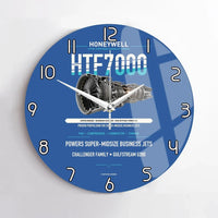 Thumbnail for HTF7000 design on blue no frame wall clock