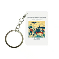 Thumbnail for VINTAGE G4523 - The Snow Clearance Crew - Designed Key Chain design on white