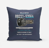 Thumbnail for RB211-535E4 design on navy blue pillow