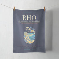 Thumbnail for Rhodes Airport Diagoras RHO - Meltemi Citrus Stone Loom - Navy Blue