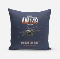 Thumbnail for Leonardo AW149 design on navy blue pillow