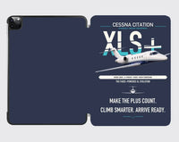 Thumbnail for Cessna Citation XLSPlus design on navy blue ipad tablet case