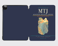 Thumbnail for Montrose Regional Airport (MTJ) design on navy blue ipad tablet case