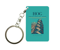 Thumbnail for Frank País Airport (HOG) design on turquoise key chain