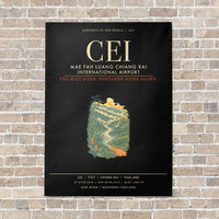 Thumbnail for Mae Fah Luang Chiang Rai International Airport CEI - Canvas Framed - Black