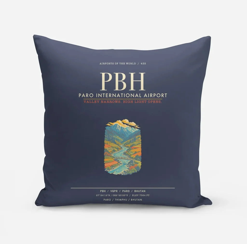 Paro International Airport PBH - Navy Blue