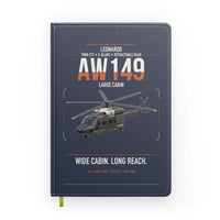 Thumbnail for Leonardo AW149 design on navy blue notebook
