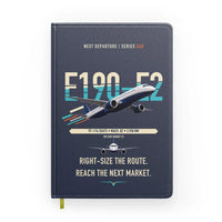Thumbnail for Embraer E190-E2 design on navy blue notebook