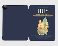 Thumbnail for Humberside Airport (HUY) design on navy blue ipad tablet case