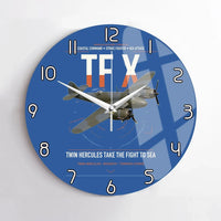 Thumbnail for Bristol Beaufighter TF X design on blue no frame wall clock