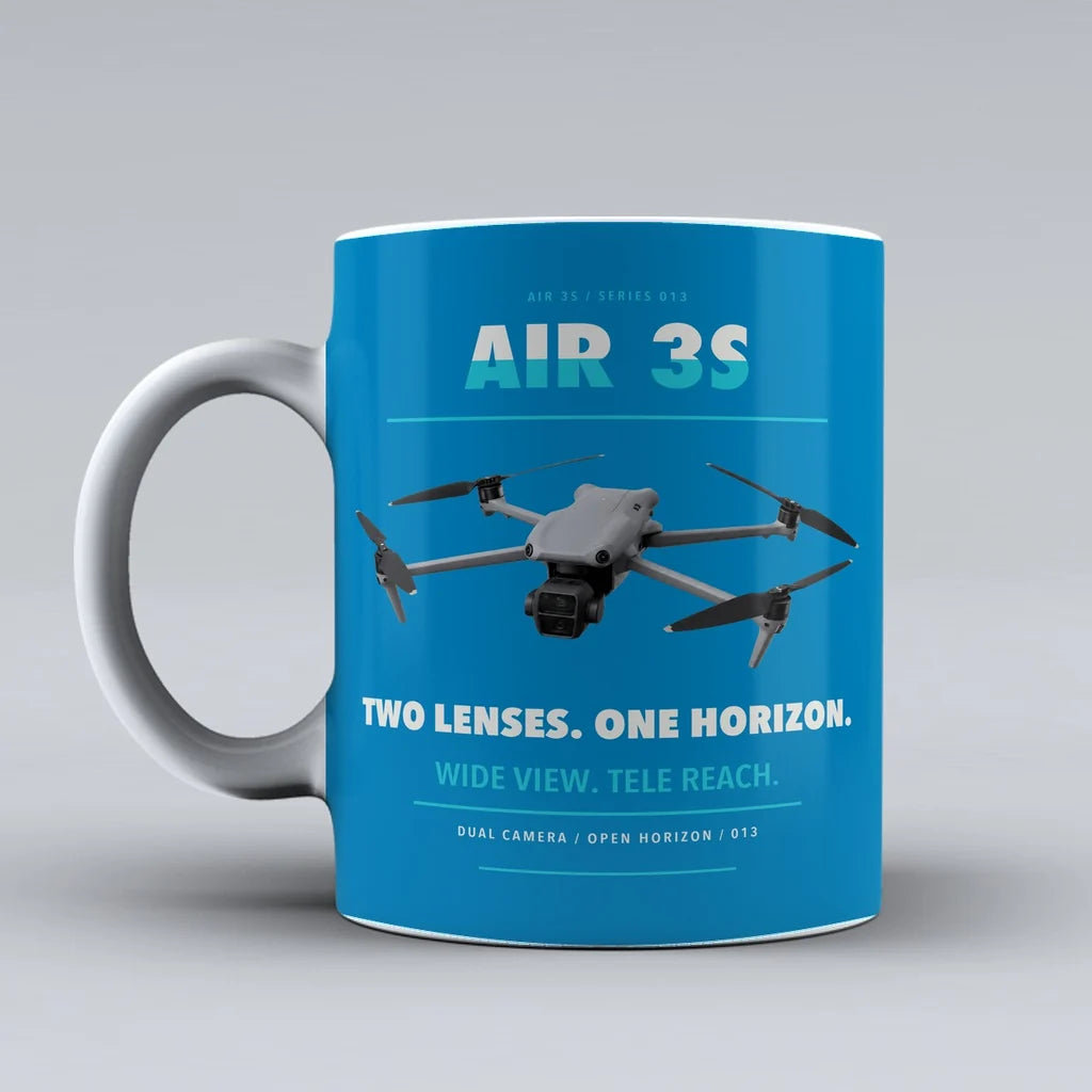 Air 3S Mug design on turquoise dji