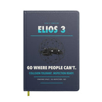 Thumbnail for Flyability Elios 3 design on navy blue notebook