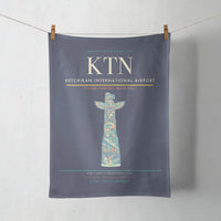 Thumbnail for Ketchikan International Airport (KTN) design on navy blue towel