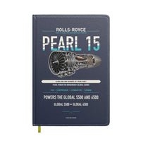 Thumbnail for PEARL 15 design on navy blue notebook