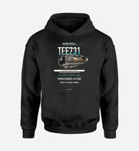 Thumbnail for TFE731 design on black hoodie single side
