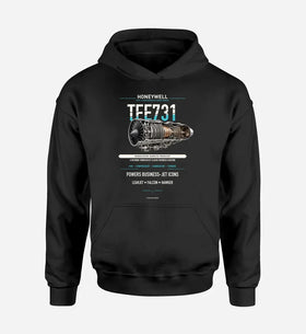 Single-Side Printing — Honeywell TFE731 Engine Double-Side Hoodie