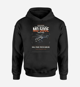 Single-Side Printing — MD Helicopters MD 500E Double-Side Hoodie