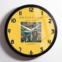 Thumbnail for VINTAGE G4075 - The Flying Yacht - Designed Wall Clocks design on yellow framed