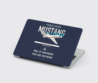 Thumbnail for Cessna Citation Mustang design on navy blue MacBook case