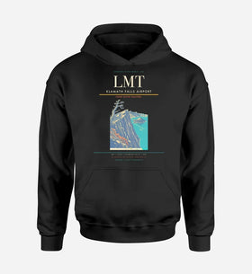 Single-Side Printing — Klamath Falls Airport (LMT) Double-Side Hoodie