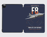 Thumbnail for Gloster Meteor F8 design on navy blue ipad tablet case
