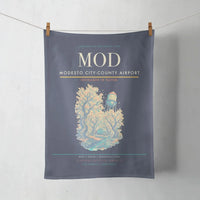 Thumbnail for Modesto City-County Airport (MOD) design on navy blue towel