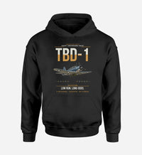 Thumbnail for TBD-1 Devastator design on black double-side hoodie, single-side print