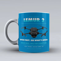 Thumbnail for LEMUR 2 Mug design on turquoise brinc