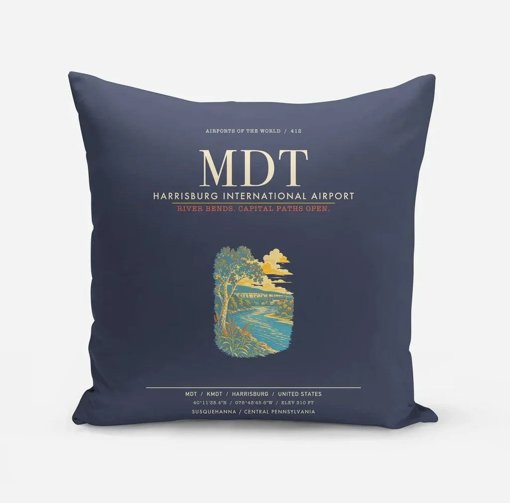 Harrisburg International Airport MDT - Navy Blue
