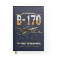 Thumbnail for B-17G Flying Fortress design on navy blue notebook
