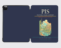 Thumbnail for Poitiers–Biard Airport (PIS) design on navy blue ipad tablet case