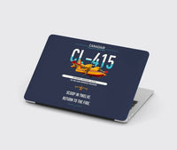 Thumbnail for Canadair CL-415 design on navy blue MacBook case